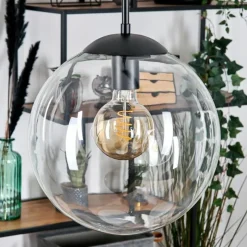 hofstein Gastor Suspension, Boule lumineuse, Suspension Clair, 2 lumières