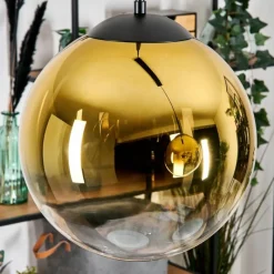 hofstein Gastor Suspension, Boule lumineuse, Suspension Or, Clair, 2 lumières