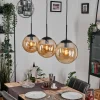 hofstein Gastor Suspension, Boule lumineuse, Suspension Ambre, 3 lumières