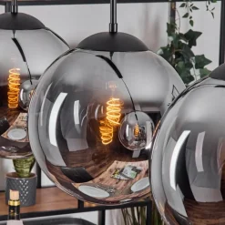 hofstein Gastor Suspension, Boule lumineuse, Suspension Fumé, 3 lumières