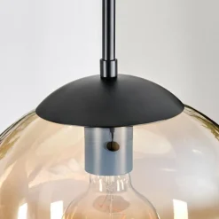 hofstein Gastor Suspension, Boule lumineuse, Suspension Ambre, Clair, 1 lumière