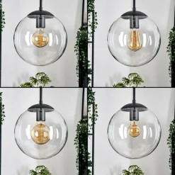 hofstein Gastor Suspension, Boule lumineuse, Suspension Clair, 4 lumières