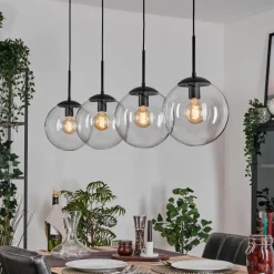 hofstein Gastor Suspension, Boule lumineuse, Suspension Clair, 4 lumières