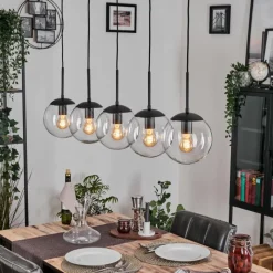 hofstein Gastor Suspension, Boule lumineuse, Suspension Clair, 5 lumières