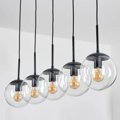 hofstein Gastor Suspension, Boule lumineuse, Suspension Clair, 5 lumières