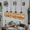 hofstein Gastor Suspension, Boule lumineuse, Suspension Ambre, 4 lumières