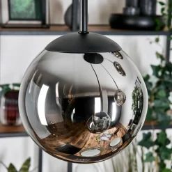 hofstein Gastor Suspension, Boule lumineuse, Suspension Fumé, 5 lumières