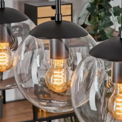 hofstein Gastor Suspension, Boule lumineuse, Suspension Clair, 4 lumières