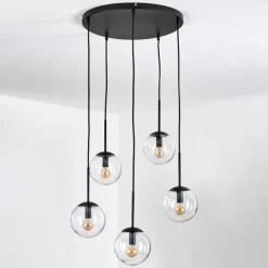 hofstein Gastor Suspension, Boule lumineuse, Suspension Clair, 5 lumières
