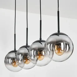 Suspension Verre Fumé-hofstein Gastor Suspension, Boule lumineuse, Suspension Clair, Fumé, 4 lumières