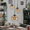 hofstein Gastor Suspension, Boule lumineuse, Suspension 30 cm Ambre, Clair, 3 lumières