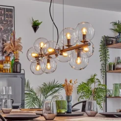 hofstein Gastor Suspension, Boule lumineuse, Suspension Clair, 10 lumières