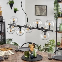 hofstein Gastor Suspension, Boule lumineuse, Suspension Clair, 10 lumières