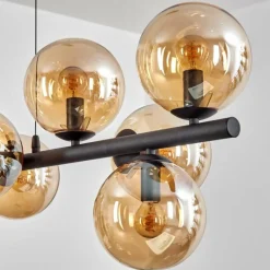 hofstein Gastor Suspension, Boule lumineuse, Suspension Ambre, 10 lumières