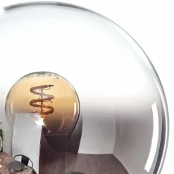 hofstein Gastor Suspension, Boule lumineuse, Suspension Chrome, Clair, Fumé, 10 lumières