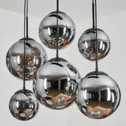 hofstein Gastor Suspension, Boule lumineuse, Suspension Fumé, 6 lumières