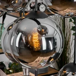 hofstein Gastor Suspension, Boule lumineuse, Suspension Fumé, 8 lumières