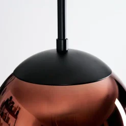 hofstein Gastor Suspension, Boule lumineuse, Suspension Clair, Cuivré, 1 lumière