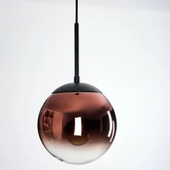 hofstein Gastor Suspension, Boule lumineuse, Suspension Clair, Cuivré, 1 lumière