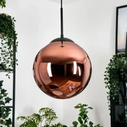 hofstein Gastor Suspension, Boule lumineuse, Suspension Cuivré, 1 lumière