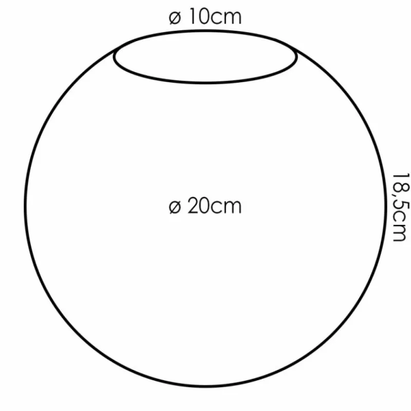 hofstein Gastor Verre de rechange 20 cm Clair