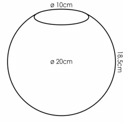 hofstein Gastor Verre de rechange 20 cm Fumé