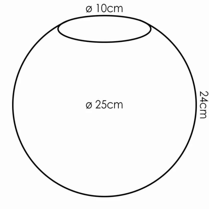 hofstein Gastor Verre de rechange 25 cm Fumé