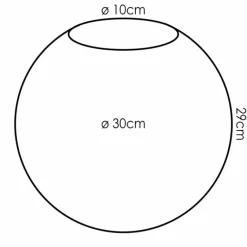 hofstein Gastor Verre de rechange 30 cm Cuivré