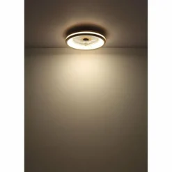Luminaires Globo Lighting Gatian Ventilateur de plafond lumineux LED Brun foncé, Blanc, 1 lumière, Télécommandes