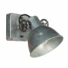 Lampes Industrielles-Luminaires Steinhauer Gearmetal Applique murale, Spot mural Argent Oxydé, 1 lumière