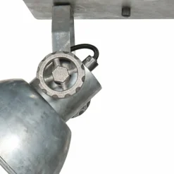 Lampes Industrielles-Luminaires Steinhauer Gearmetal Plafonnier, Spot de plafond Argent Oxydé, 2 lumières