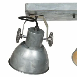 Lampes Industrielles-Luminaires Steinhauer Gearmetal Plafonnier, Spot de plafond Argent Oxydé, 3 lumières
