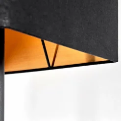 Lampes En Tissu-hofstein Geneva Lampadaire Écru, Noir, 1 lumière