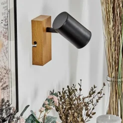 Luminaires Scandinaves-hofstein Gesteira Applique murale, Spot mural Couleur bois, 1 lumière