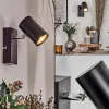 Luminaires Scandinaves-hofstein Gesteira Applique murale, Spot mural Noir, 1 lumière