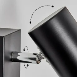 Luminaires Scandinaves-hofstein Gesteira Applique murale, Spot mural Noir, 1 lumière