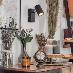 Luminaires Scandinaves-hofstein Gesteira Applique murale, Spot mural Noir, 1 lumière