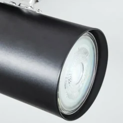 Luminaires Scandinaves-hofstein Gesteira Plafonnier, Spot de plafond Chrome, Noir, 2 lumières