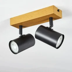 Luminaires Scandinaves-hofstein Gesteira Plafonnier, Spot de plafond Couleur bois, 2 lumières