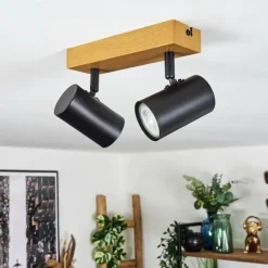Luminaires Scandinaves-hofstein Gesteira Plafonnier, Spot de plafond Couleur bois, 2 lumières