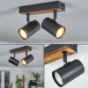 Luminaires Scandinaves-hofstein Gesteira Plafonnier, Spot de plafond Couleur bois, Noir, 2 lumières