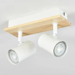 Luminaires Scandinaves-hofstein Gesteira Plafonnier, Spot de plafond Écru, Blanc, 2 lumières