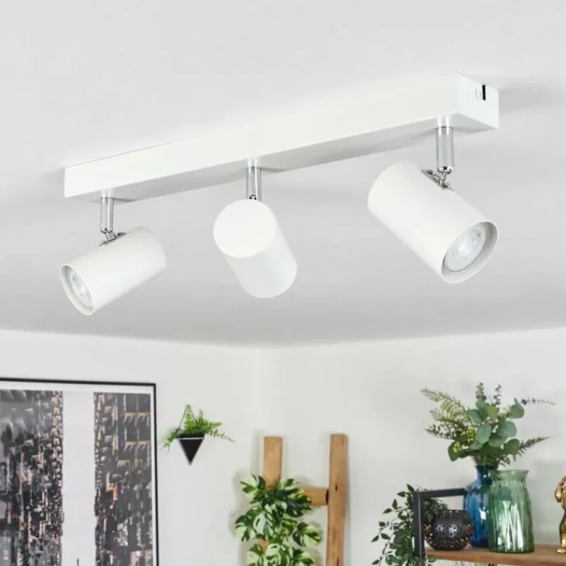 Luminaires Scandinaves-hofstein Gesteira Plafonnier, Spot de plafond Blanc, 3 lumières