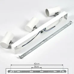 Luminaires Scandinaves-hofstein Gesteira Plafonnier, Spot de plafond Blanc, 3 lumières