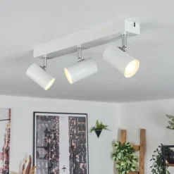 Luminaires Scandinaves-hofstein Gesteira Plafonnier, Spot de plafond Blanc, 3 lumières