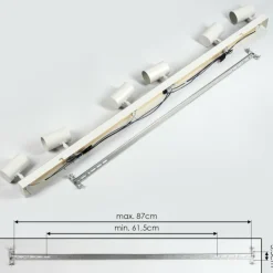 Luminaires Scandinaves-hofstein Gesteira Plafonnier, Spot de plafond Écru, Blanc, 6 lumières