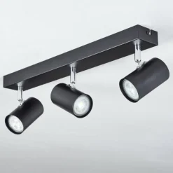 Luminaires Scandinaves-hofstein Gesteira Plafonnier, Spot de plafond Noir, 3 lumières