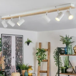 Luminaires Scandinaves-hofstein Gesteira Plafonnier, Spot de plafond Écru, Blanc, 6 lumières