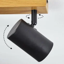 hofstein Gesteira Plafonnier, Spot de plafond Écru, Noir, 3 lumières