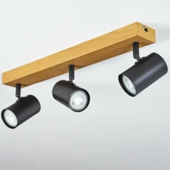 hofstein Gesteira Plafonnier, Spot de plafond Écru, Noir, 3 lumières